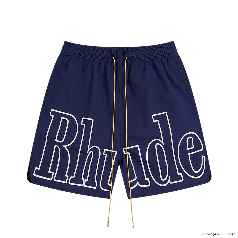 RHUDE Alphabet Wind Dark Blue Shorts