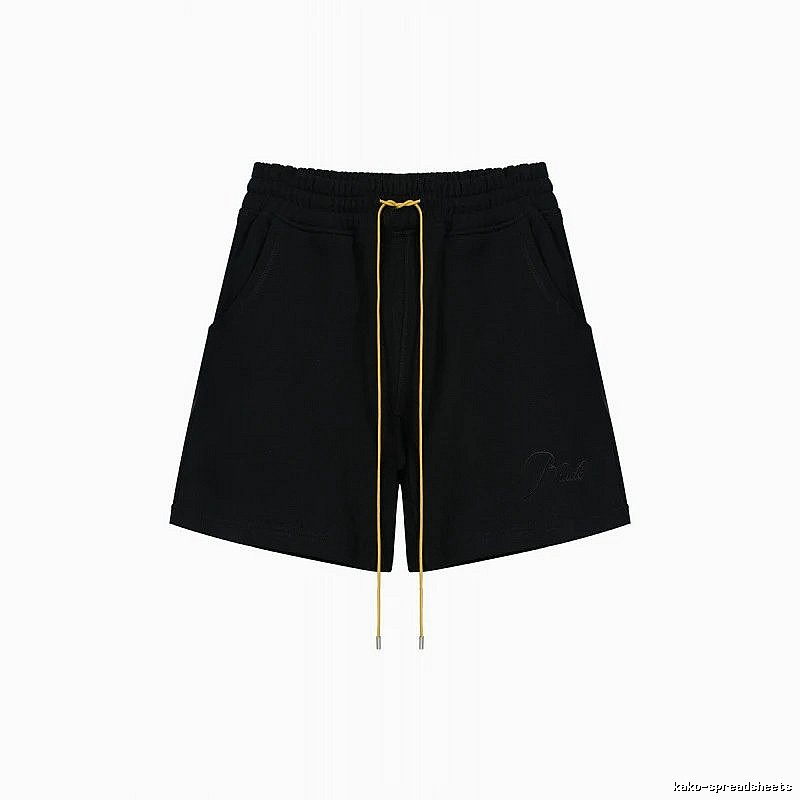 RHUDE minimalist black shorts