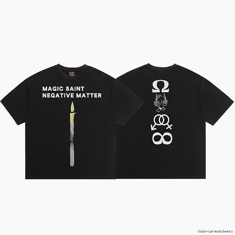 SAINT Magic Collection Street Style Black T-Shirt