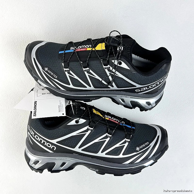 Salomon Black Treaded Trail Sole Trail Sneakers