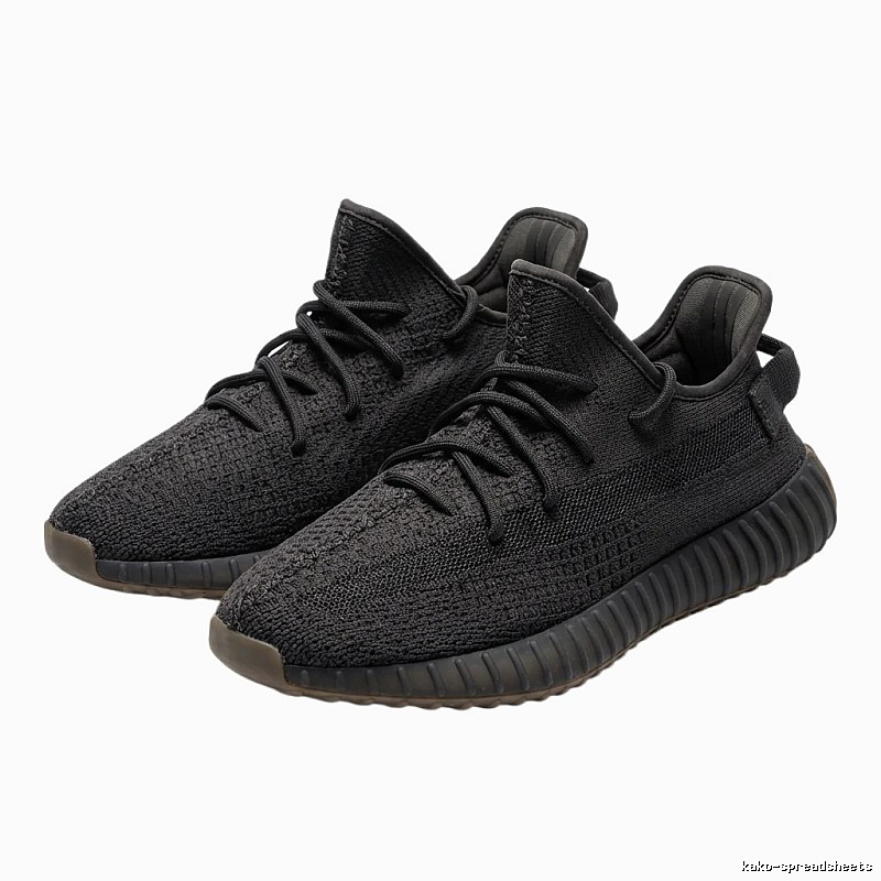 Simple-style black Yeezy 350 shoes
