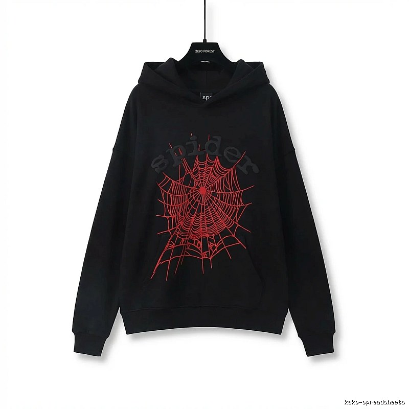 Sp5der cobweb - style black sweatshirt