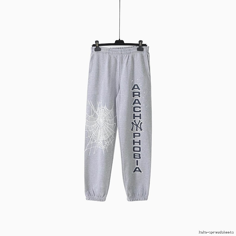 Sp5der Grey Trendy Sweatpants