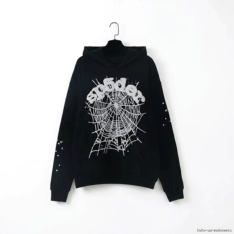 Sp5der Spider Print Black Sweatshirt