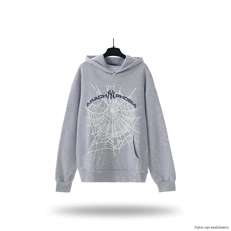 Sp5der Spider Series Grey Streetwear Sweatshirt