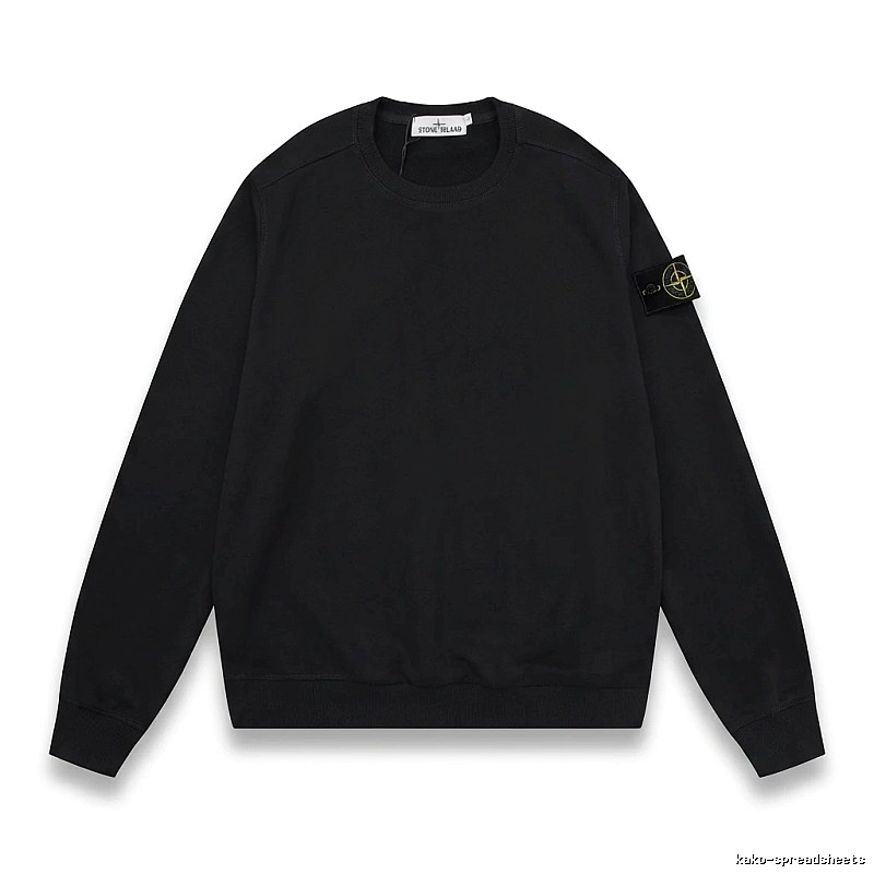 Stone Island basic black sweatshirt