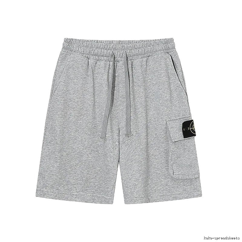 Stone Island Casual Workwear Style Gray Sweat Shorts