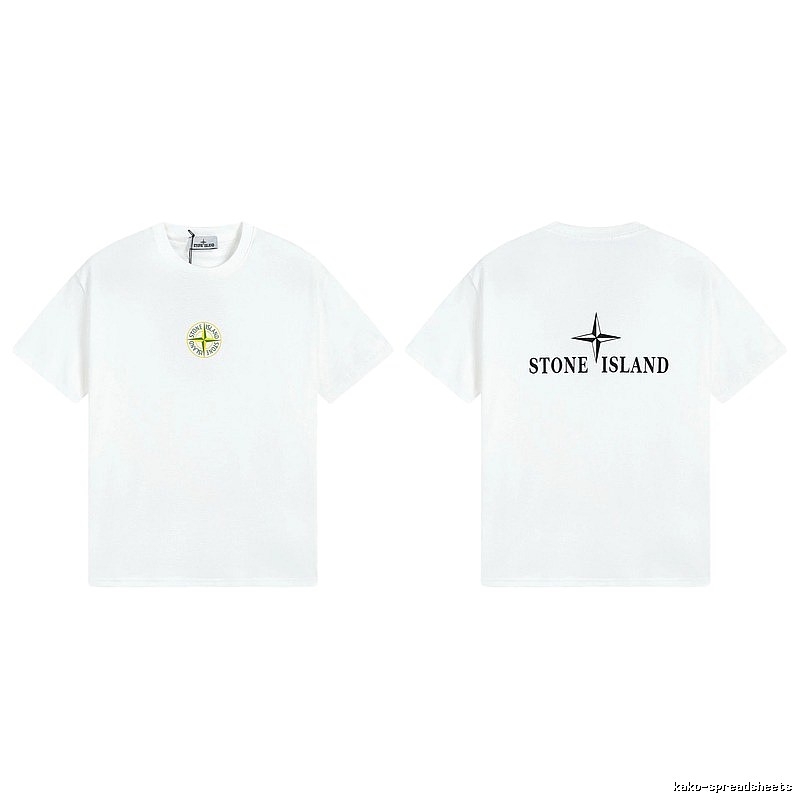Stone Island Compass Series Street Style White T-Shirt