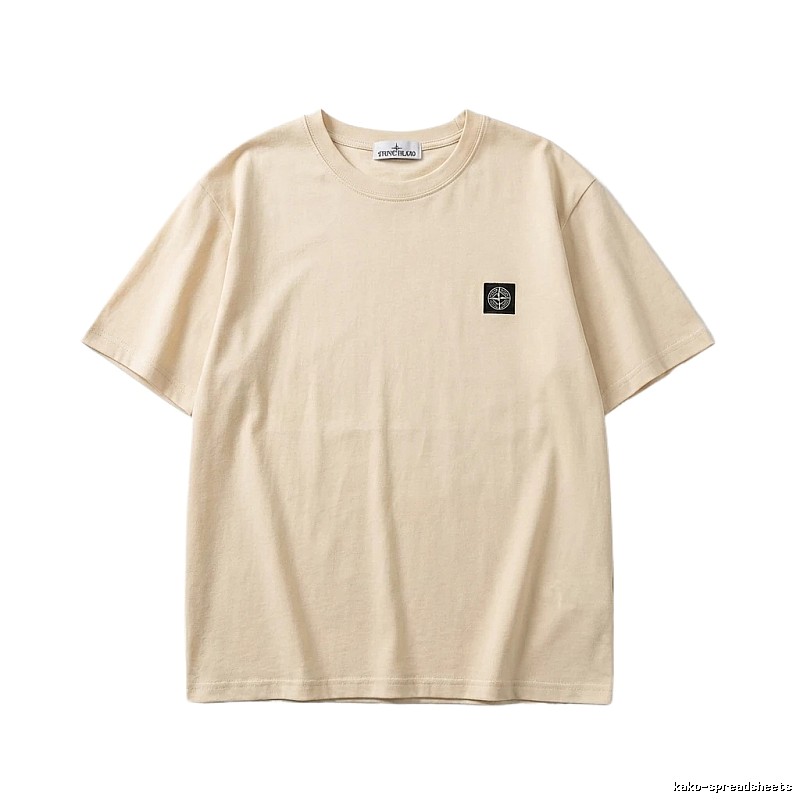 Stone Island minimalist style beige T-shirt