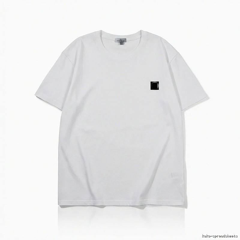 Stone Island minimalist style white T-shirt