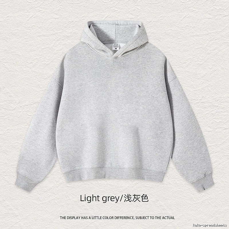 Streetwear Blank pullover hoodie Black Minimal A with Logo Accent