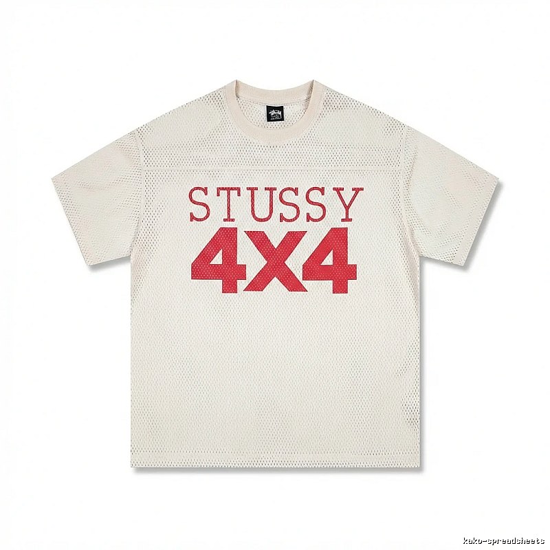 Stussy 4X4 Retro Style White T-shirt