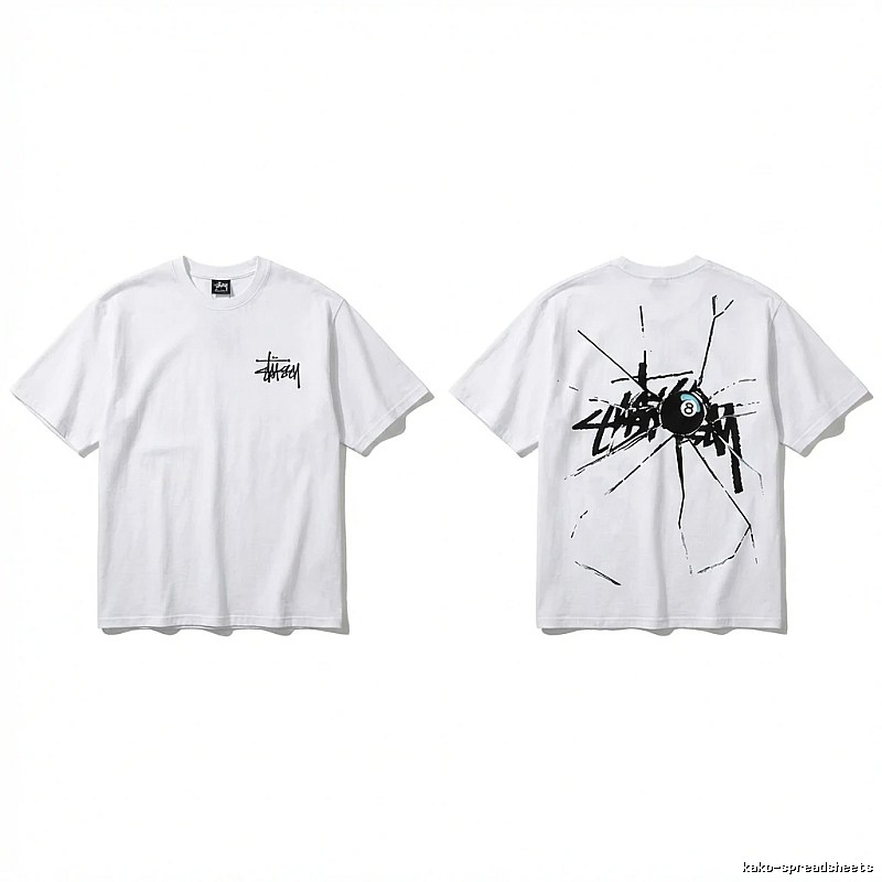 Stussy 8 Ball Style White T-shirt