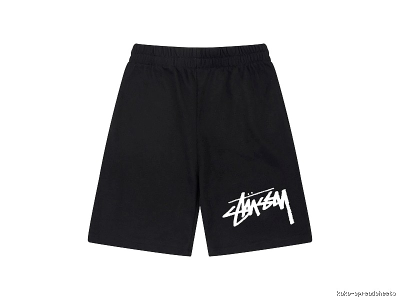 Stussy basic black shorts