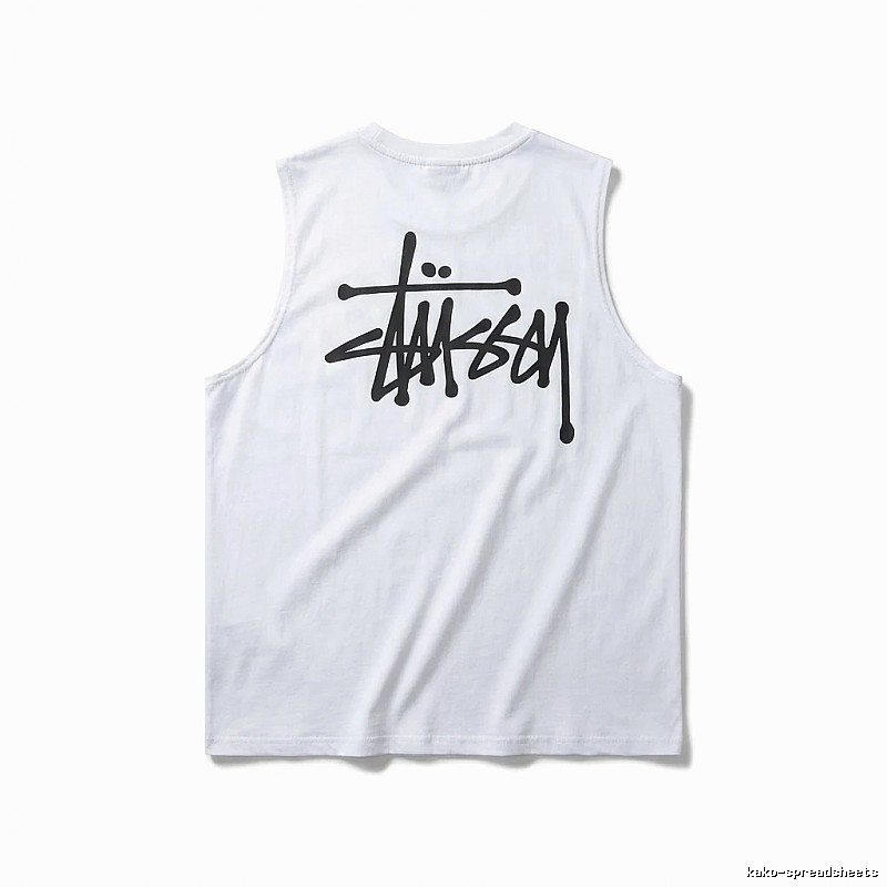Stussy basic simple white vest