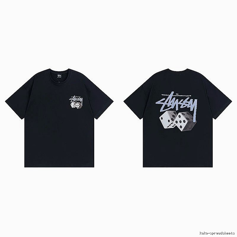 Stussy Black Spider Graphic T-Shirt Layered Outfit Logo