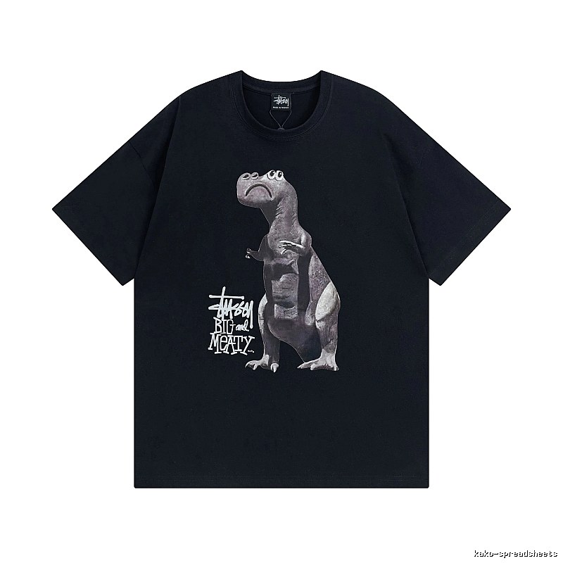 Stussy Black Spider Graphic T-Shirt Visual Accent Logo