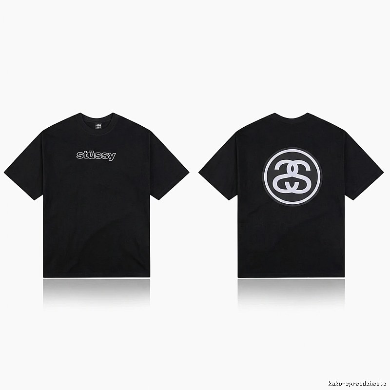 Stussy classic black T-shirt