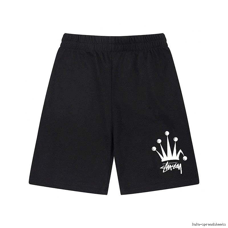Stussy Crown Trendy Cool Black Shorts