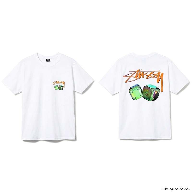 Stussy Dice Print Style White T-shirt