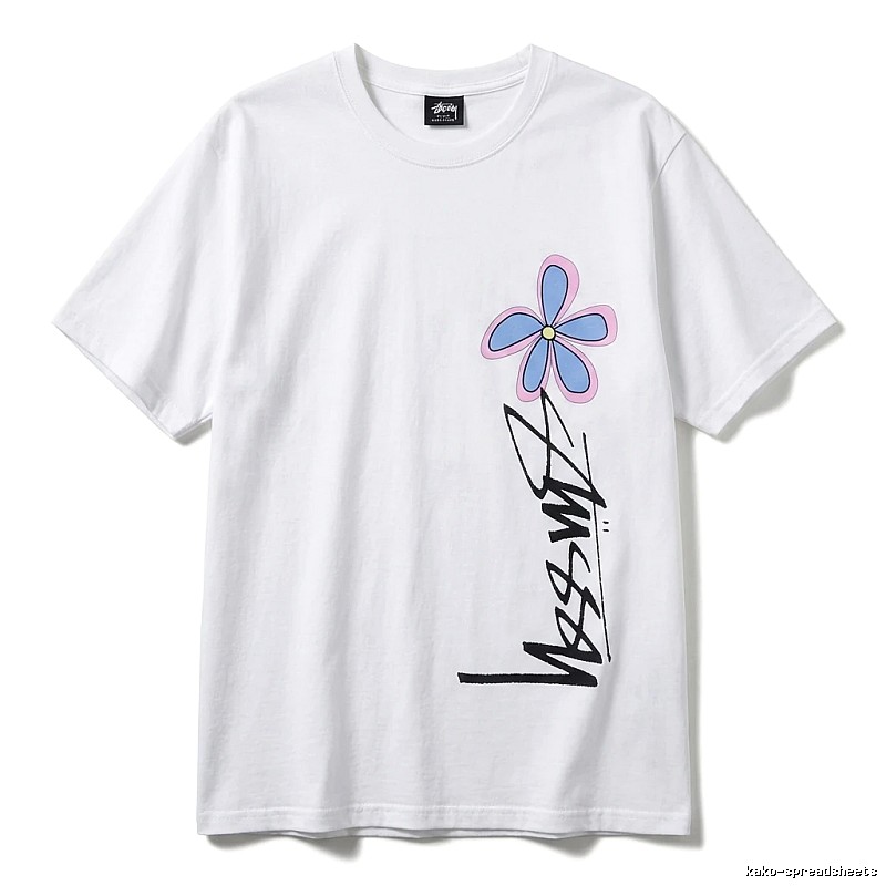 Stussy Floral Style White T-shirt