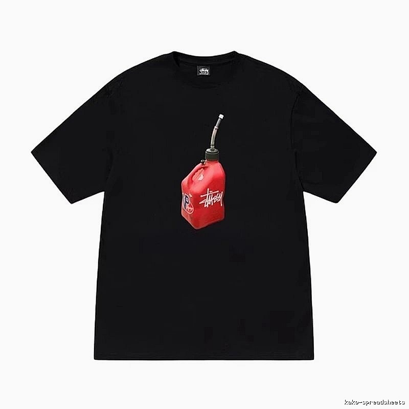 Stussy Monogram Graphic T-shirt Black White Stussy for Layered Styling