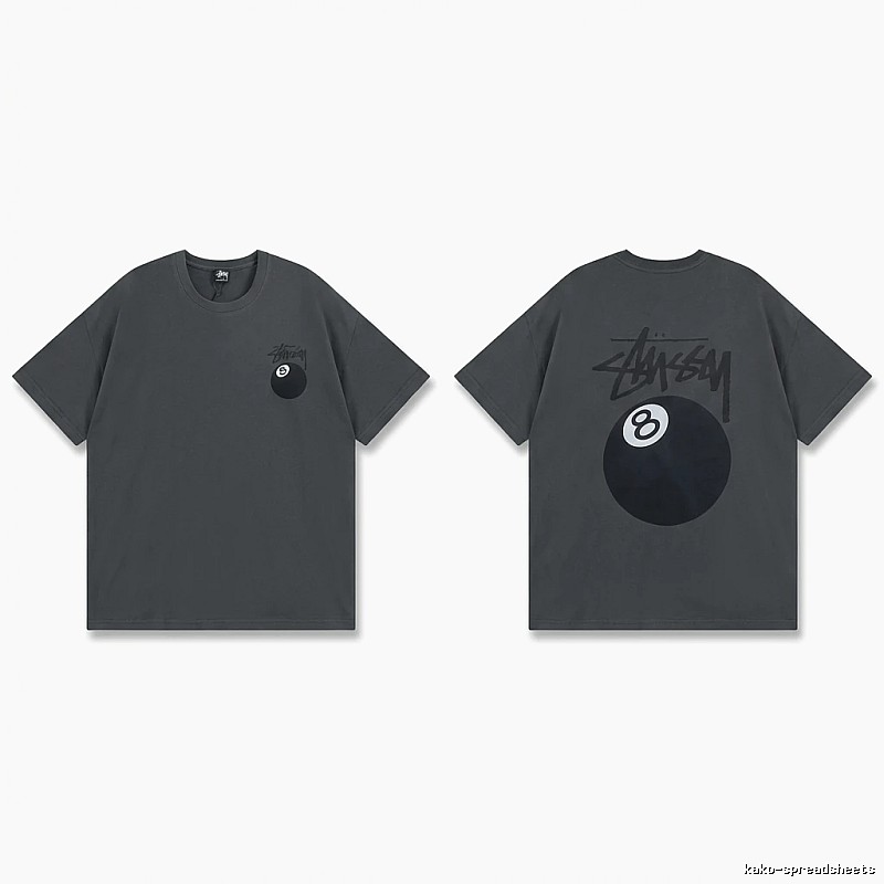 Stussy No.8 Retro Black T-shirt