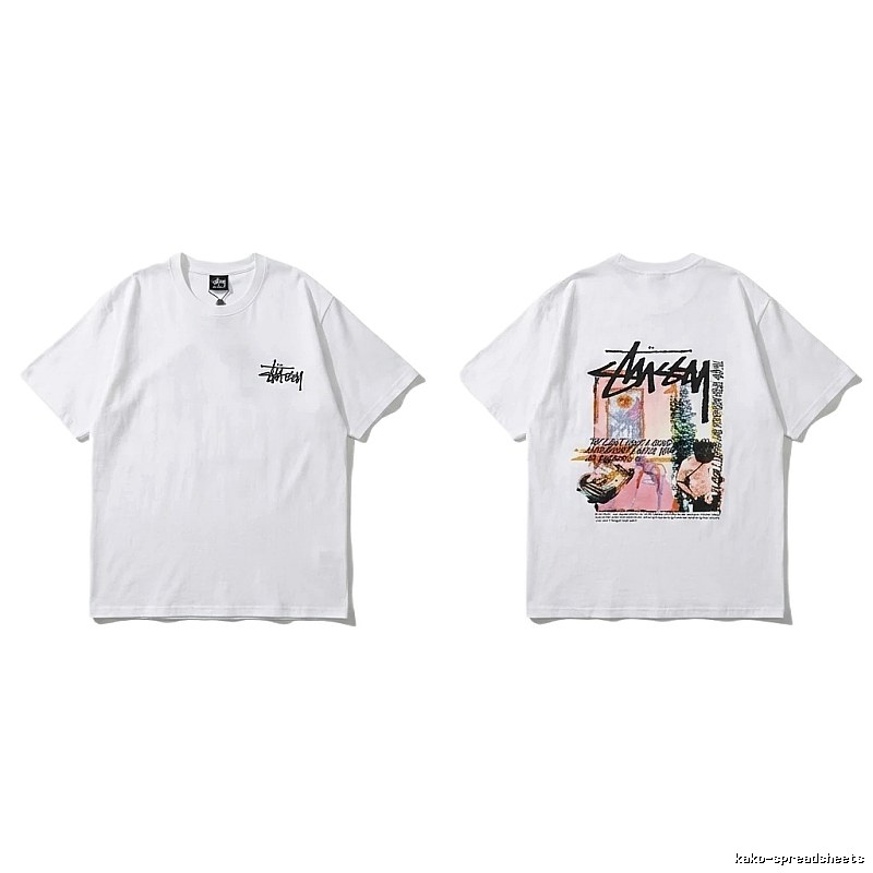Stussy - printed casual white T - shirt