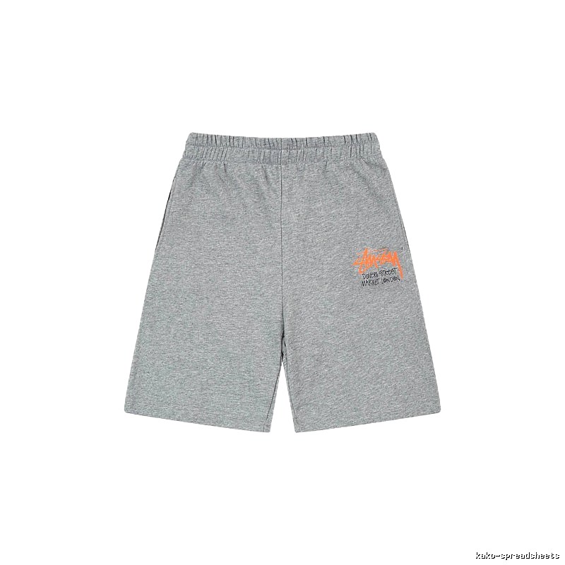 Stussy street-style grey shorts