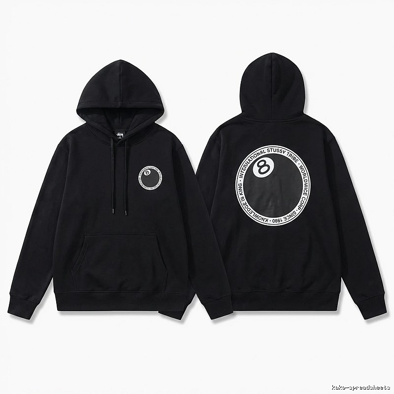 Stussy Tai Chi Style Black Hoodie
