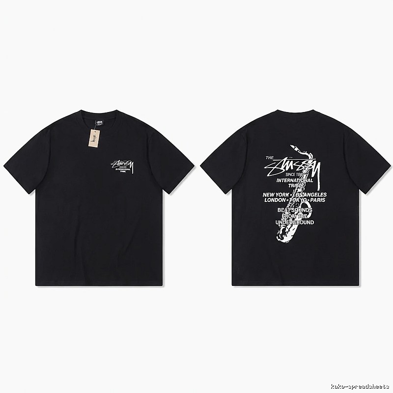 Stussy trendy and cool style black T-shirt