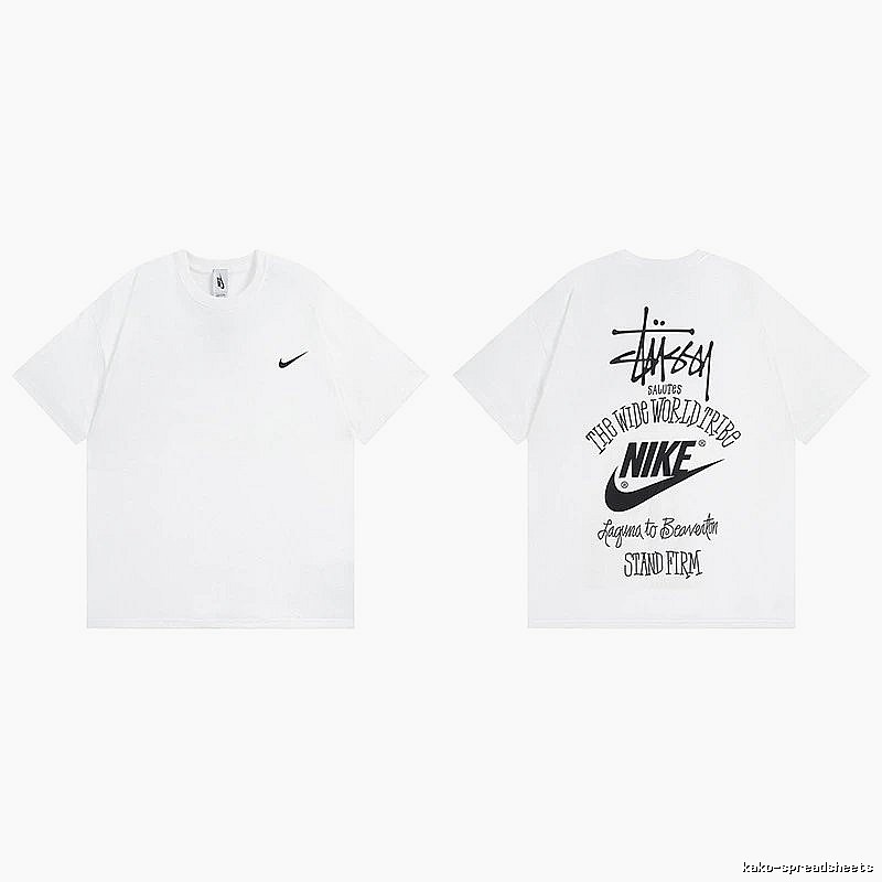 Stussy White Spider Graphic T-Shirt Poolside Style Logo