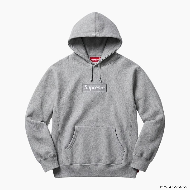 Supreme basic grey hoodie