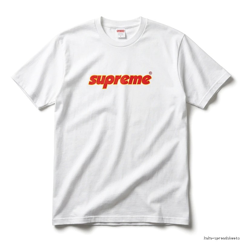 Supreme basic simple white T-shirt