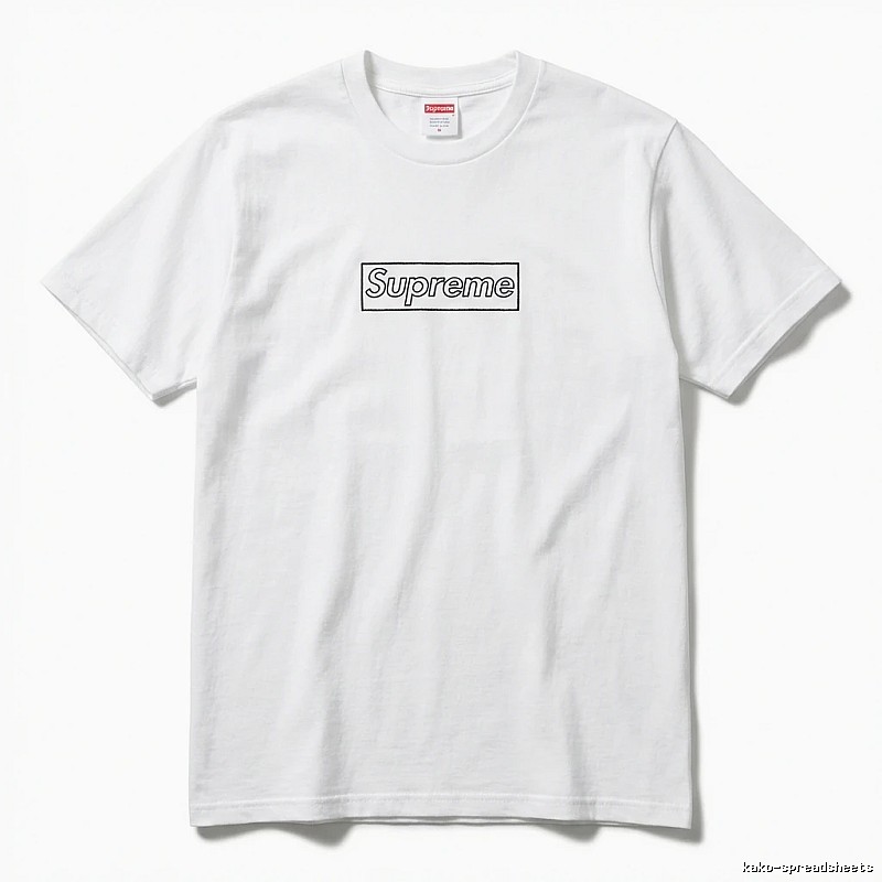 Supreme Basic Simple White T-shirt
