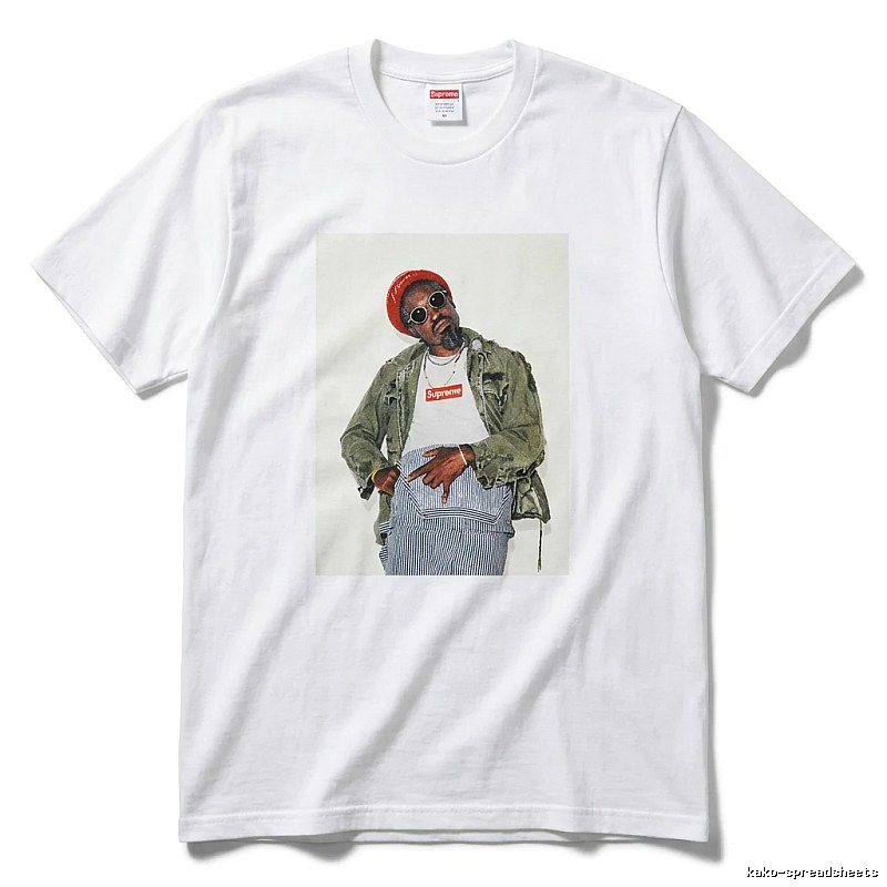 Supreme character print style white T-shirt