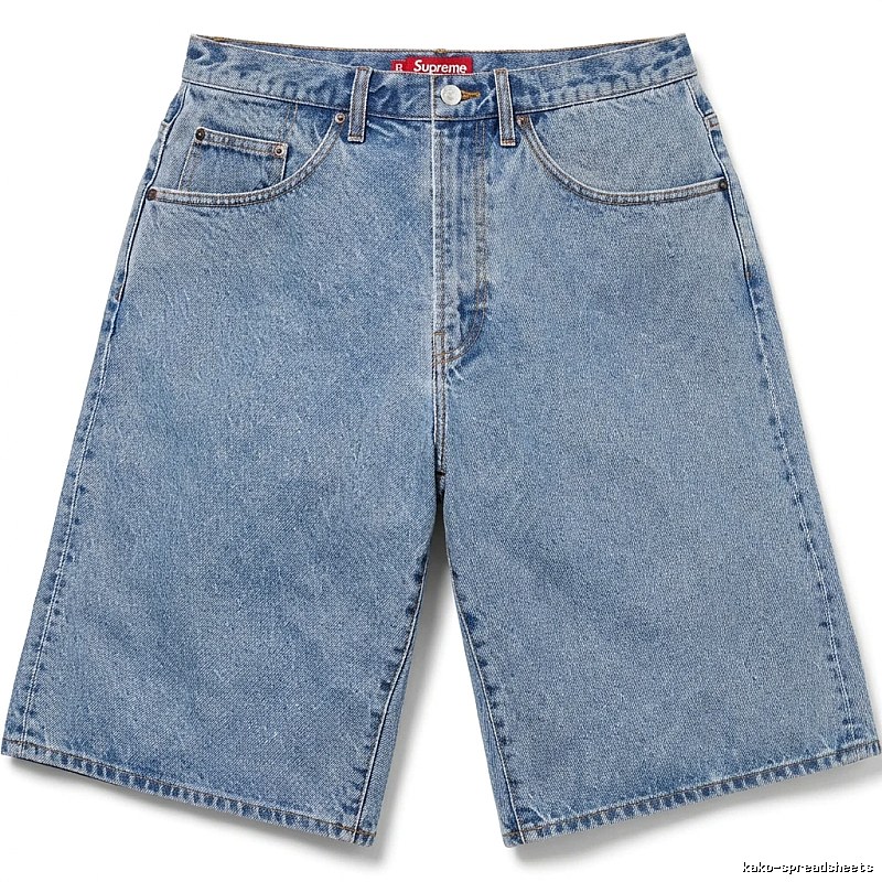 Supreme classic denim blue shorts