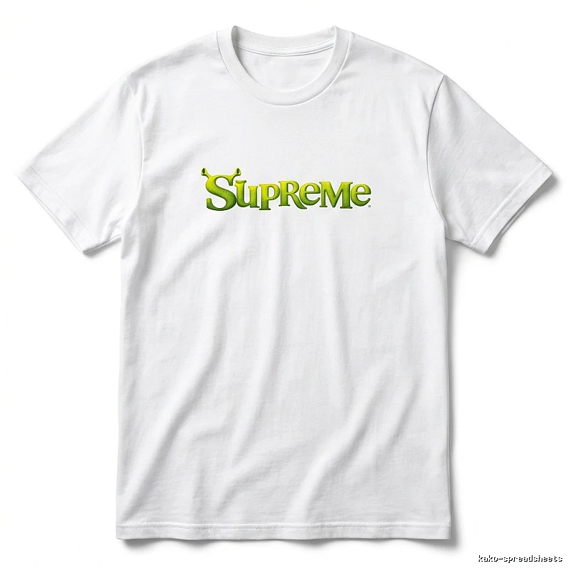 Supreme Fluorescent Green Trendy T-shirt