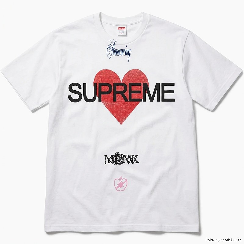Supreme Love Trendy White T-shirt