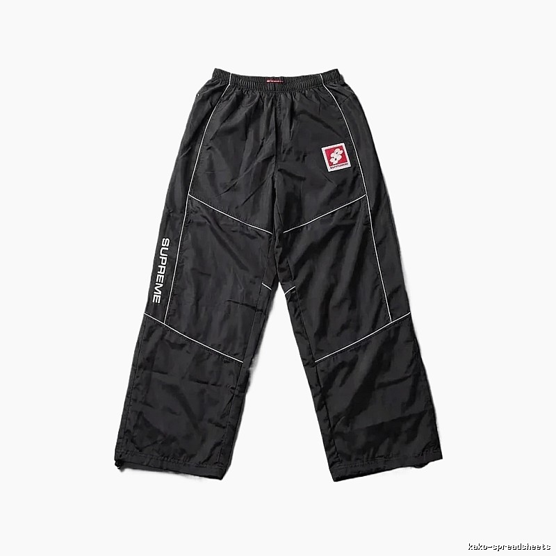 SUPREME sporty black long trousers