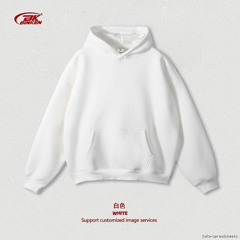 Travel Pullover hoodie Navy Blank Kangaroo with Modern Look