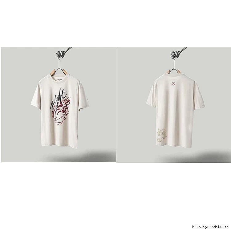 Travis Scott Cactus Co-branded Street-style Off-white T-shirt