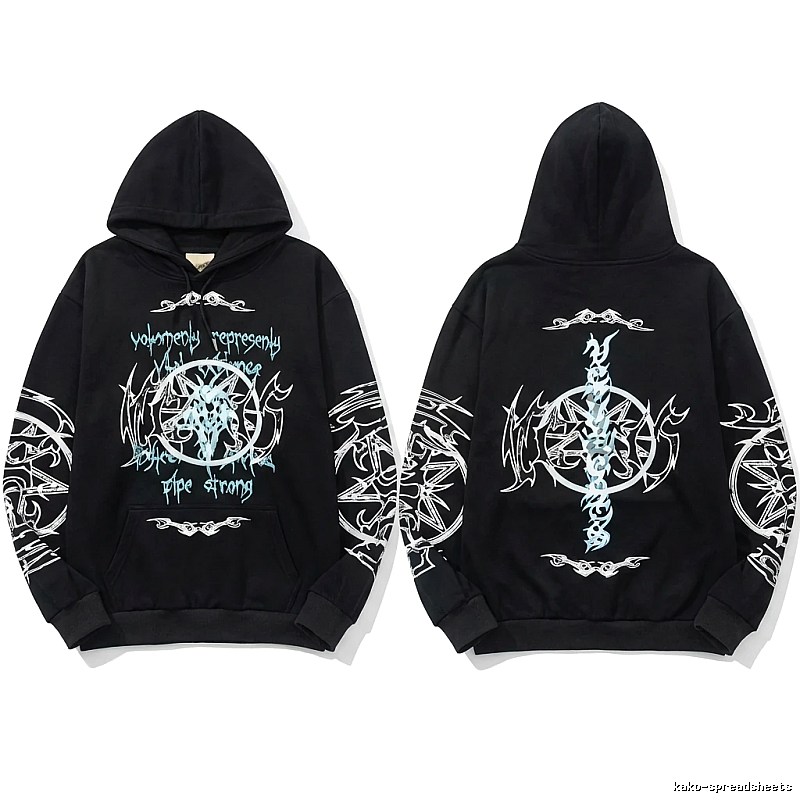 Vetements dark style black sweatshirt