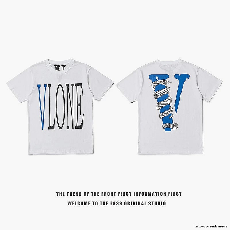Vlone Casual Logo T-shirt Black Purple Vlone for Comfortable Styling