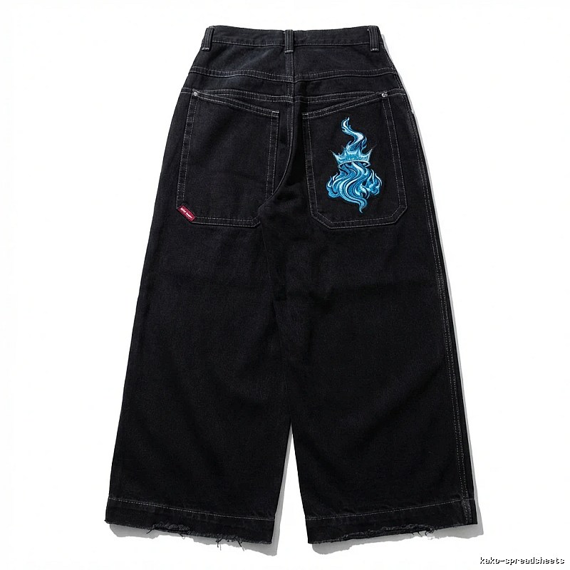 Y2K-style black denim shorts